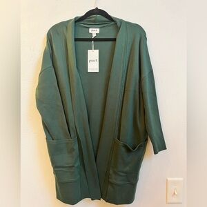 Pact Forest Green Cardigan